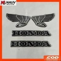 ราคา HONDA EMBLEM HONDA CB125 TANK EMBLEM IMPORTED HONDA CB 100 WING EMBLEM THICK MATERIAL (28093585536)