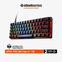 ราคา SteelSeries Apex Pro Mini Gen 3 HyperMagnetic Gaming Keyboard คีย์บอร์ดเกมมิ่ง 60% ไฟ RGB (28330867515)