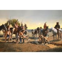 ราคา โปสเตอร์ ภาพวาด อเมริกัน อินเดียแดง Native American Indian POSTER 24”x35” Inch Painting Western V5 (1616752980)