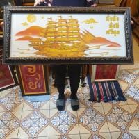 ราคา กรอบรูป เรือ รูปเรือ รูปเรือสำเภา รูปภาพเรือ ภาพเรือ ภาพเรือสำเภา รูปเรือหันขวา ค้าขาย ธุรกิจ ราบรื่น รุ่งเรือง ร่ำรวย (18728674671)
