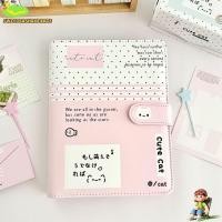 ราคา SWEE สมุดโน๊ตแบบหลวม, อัลบั้มภาพหนัง PU แมวลายจุด, สํานักงานโรงเรียนหนังสือ A5 Binder ของเกาหลี (56304049854)