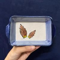 ราคา ถาดเซรามิกญี่ปุ่นลายหน่อไม้เส้นผ่าศูนย์กลาง17ซม (42478530659)