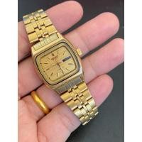 ราคา SEIKO 5 AUTOMATIC เรือนทอง Lady ของแท้ มือสอง (46752128068)