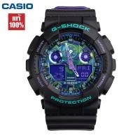 ราคา Casio G-shock รุ่นGA-100BL-1A นาฬิกาข้อมือชาย นาฬิกาผู้ชาย ผู้หญิง จัดส่งพร้อมกล่องคู่มือใบประกันศูนย์1ปี (25876052612)