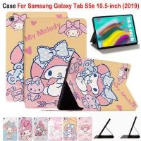 ราคา สําหรับ Samsung Galaxy Tab S5e 10.5 นิ้ว (2019) คุณภาพสูงหนัง PU Flip Stand Cover SM-T725 SM-T720 แฟชั่น Melody Series แท็บเล็ตป้องกันกรณี (29119480164)