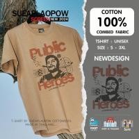 ราคา Cotton100% เสื้อยืดสกรีน พร้อมส่ง เสื้อแนวสตรีทคอกลมแขนสั้น Unisex ส่งไวทั่วไทย (24779167758)