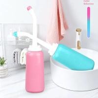 ราคา ที่ฉีดชำระแบบพกพา 500 ml พกพาสะดวก ทนต่ออุณหภูมิสูง ฉีดชำระแบบพกพา หัวฉีดคู่ หัวชำระ ที่ฉีดก้นพกพา (40126268802)