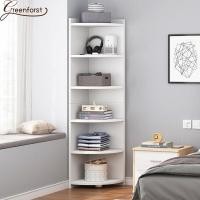 ราคา Greenforst ชั้นหนังสือ ตู้โชว์ ชั้นวางแบบเข้ามุม รุ่น B-2221 (7252119663)