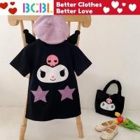 ราคา Bcbl Kuromi ชุดสําหรับเด็กน่ารักสีดํา Sanrio Kuromi ชุดสําหรับสาวแขนสั้นการ์ตูนเด็กชุดสาว (29515828634)