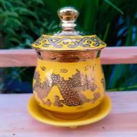 ราคา ถ้วยน้ำชาเคลือบทอง สำหรับถวายเทพจีน แก้วกว้าง 2 นิ้ว สวยงามเสริมความเป็นสิริมงคล ถวายแล้วเกิดโชคลาภเจริญรุ่งเรือง (22937761776)