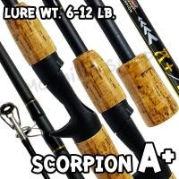 ราคา คันตีเหยื่อปลอม Scorpion A+ Line wt. 6-12 lb ยาว 6.3 ฟุต 2 ท่อน (25982428059)