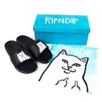 ราคา SLUM LTD - RIPNDIP Lord Nermal Slides Black Size 4US (5483464892)