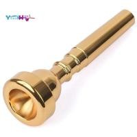 ราคา [yhumh003]Trumpet Mouthpiece 5C ชุดปากเป่าทรัมเป็ตเปลี่ยนเครื่องดนตรีอุปกรณ์เสริมสีทอง (54252095473)