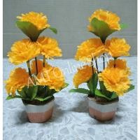 ราคา ดาวเรืองกระถาง ดอกดาวเรืองผ้า ดอกดาวเรืองปลอม กระถางดอกดาวเรือง (3903159373)