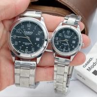 ราคา CA นาฬิกาผู้ชาย และ ผู้หญิง MTP-LTP 1095E สายนาฬิกา สแตนเลส ขนาด 38 มม และ 28 มม แถมกล่องคาสิโอฟรี (27100527005)