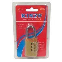 ราคา KINZO No.33-28 กุญแจรหัสทองเหลือง 28 มม. กุญแจล็อคตู้ กุญแจล็อกจักรยาน (14562641948)
