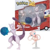 ราคา Pokemon Pokemon Pokemon Combat Character Set 2 ชิ้น Mew และ Mewtwo Deluxe Action (28677498384)