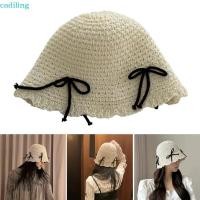 ราคา Cadiling Beach Getaways ผู้หญิงโครเชต์หมวกฤดูใบไม้ผลิกลางแจ้ง Floppy หมวกวัยรุ่นหมวกถัง (53202927961)