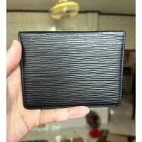 ราคา Louis Vuitton Card holder Black Epi ใส่บัตรใส่การ์ดหลุยส์วิตตอง แท้ มือสอง สีดำ UNISEX (24570568002)