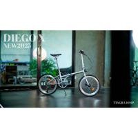 ราคา *ส่งไว ผ่อนได้* BACKER : DIEGO X จักรยานพับได้ เฟรมโครโมลี่ ตีนผี Shimano Tiagra 10 สปีด ดิสน้ำมัน (43615490271)
