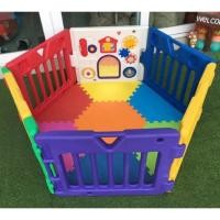 ราคา คอกกั้นเด็ก Kid’s Land Baby ขนาดเล็ก พร้อมแผ่นรองคลาน 6 เหลี่ยม (2165390804)