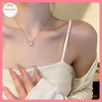 ราคา STHB INS Shell Love Heart จี้ Nelace Simple Gold สี Clavicle Chain Nelace สําหรับผู้หญิงแฟชั่นผู้หญิงเครื่องประดับ VN (51606233120)