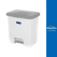 ราคา ACCO ถังขยะเหยียบเหลี่ยม CHIC ขนาด 30L สีขาว/เทา จัดส่งโดย HomePro (13938175751)