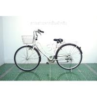 ราคา จักรยานแม่บ้านญี่ปุ่น - ล้อ 27 นิ้ว - เกียร์ 6 สปีด - ไฟหน้าอัตโนมัติ - สีขาว [จักรยานมือสอง] (43067498024)