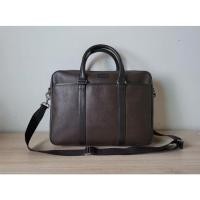 ราคา กระเป๋า Coach Briefcase ลาย check สีน้ำตาล สวยๆ (26770290198)