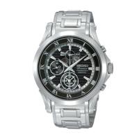 ราคา Seiko Premier Chronograph Black Dial Stainless Steel นาฬิกาข้อมือชาย SPC051P1 (578551127)