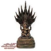 ราคา พระพิฆเนศนาคปรก มวลสารแร่เหล็กน้ำพี้ ฐาน 5 นิ้ว (17892394342)