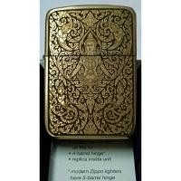 ราคา Zippo Replica Brass 1941 ของแท้ สีทองด้าน ยิงเลเซอร์ ลายเทพ 5 องค์ 5 ด้าน (24054909492)