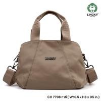 ราคา กระเป๋าถือ พร้อมสายสะพายยาว #สะพายข้าง รุ่น CH-7708 ยี่ห้อ LINGKY #มีเก็บปลายทาง #สีพาสเทล (42928181615)