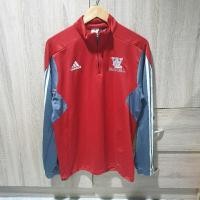 ราคา เสื้อวอร์มซิปคอสูง ADIDAS team สีแดงเทา 3แถบสีขาว ของแท้มือสอง (26605818525)