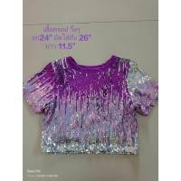 ราคา เสื้อครอปเด็ก วิ้งๆ สวยมาก มือสอง (25057771510)