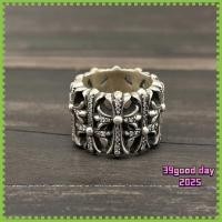 ราคา แหวนแฟชั่นข้ามเพชร สีดำและสีขาว สำหรับผู้ชาย - 501109 (44258205019)