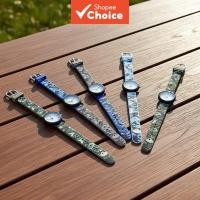 ราคา นาฬิกาเด็กลายพรางการ์ตูนสําหรับเด็กผู้ชาย นักเรียนประถม กันน้ํา สีเขียวทหาร (54700818755)