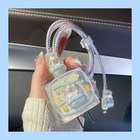 ราคา กระต่ายแครอท พร้อมส่งจากไทย ชุดพันสาย เคสหัวชาร์จ ลายการ์ตูน ตัวถนอมสาย USB 20w (29608134860)