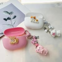 ราคา สุนัขน่ารักสําหรับ VIVO TWS 5 /TWS4 /TWS3 กรณีพร้อม keychian ซิลิโคนหูฟังกรณี (48855842392)