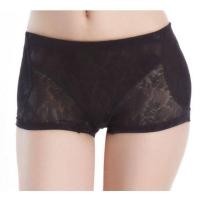 ราคา กางเกงเสริมสะโพก+เสริมก้น ลายผ้าลูกไม้ เพิ่มก้นและสะโพก ให้ดูสมส่วน (สีดำ) (3435497891)