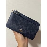 ราคา ราคาแซ่บแบบCOACH กระเป๋าคล้องมือ 2 ซิปไซส์ Lมือ✌used like new (22918131396)
