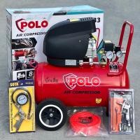 ราคา ปั้มลม 50ลิตร โรตารี่ 3 แรง ยี่ห้อ POLO สีแดง รุ่นใหม่(รับประกัน1ปี) (17587233742)
