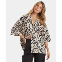 ราคา Billabong เสื้อเชิ้ตแบบติดกระดุมสำหรับผู้หญิง Womens Beach Side Shirt 244 ABJWT00534-TEL0 (24190089826)