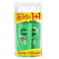 ราคา (แพ็คคู่สุดคุ้ม 1+1) SUNSILK ซันซิล แชมพู + ครีมนวดผม ขวดปั๊ม ขนาด 350 มล. (26954164853)