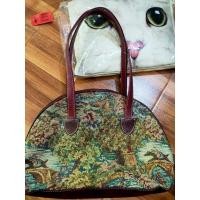 ราคา กระเป๋าหนังผสมผ้าทองานChina งานวินเทจ (22542149200)