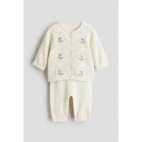 ราคา H&M(เอชแอนด์เอ็ม) คาร์ดิแกนถักผ้าพอยแตลล์ เด็กทารก 1327900_1 (29444262544)