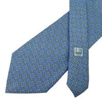 ราคา เนคไท Dunhill Silk Blue Geometric Italy เนคไทแบรนด์เนม ของแท้ (49755326956)
