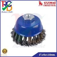 ราคา SUMO แปรงลวดรูปถ้วยถักเปีย 3"x10x1.50mm. (8165177846)