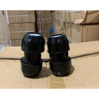 ราคา ข้อต่อท่อ Hdpe ข้อต่อข้อต่อตรง Coupler ถุงเท้าการบีบอัดตรง วัสดุ PE perbj (47103867138)