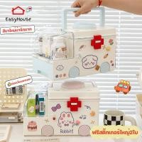 ราคา ฟรีสติ๊กเกอร์ในแบบ กล่องยารถพยาบาล กล่องยาสามัญประจำบ้าน ทรงรถพยาบาล กล่องใส่ยา สุดน่ารัก ขนาดใหญ่ จุได้เยอะ (19334158816)